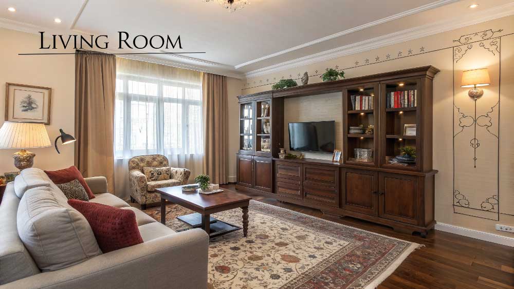 Confirm the living room space