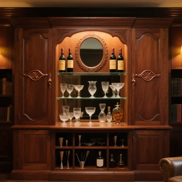 Vintage Bar Cabinet From China