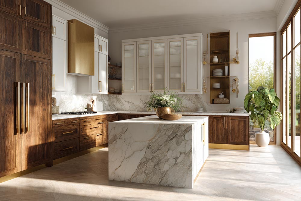 Modern flat pack kitchen cabinets