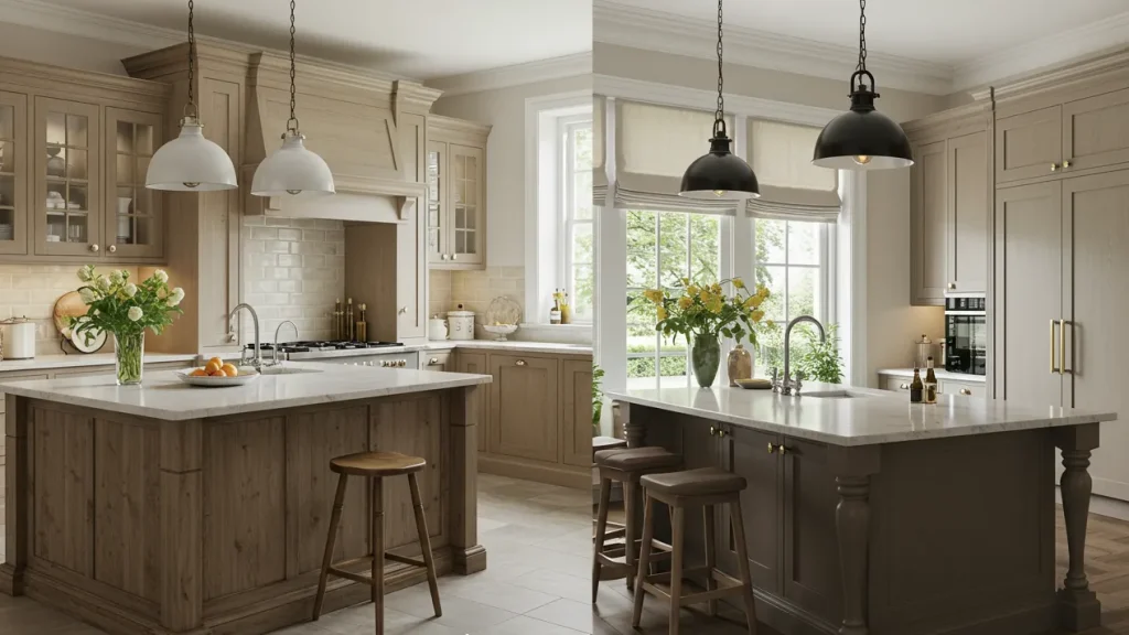 Countertop samples and fabrication details reviewed before ordering