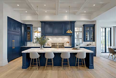 French Nav Blue Kitchen