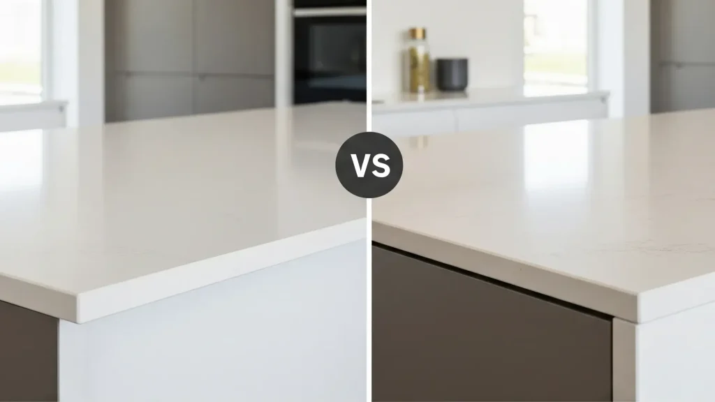 Countertop edge and cutout areas checked for impact and fabrication quality