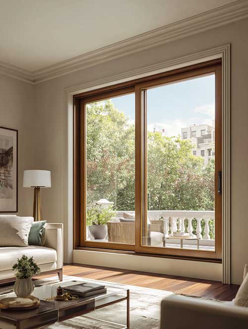 60''x48'' aluminum clad wood sliding window