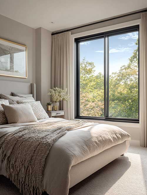 Bedroom 48''x48'' sliding window