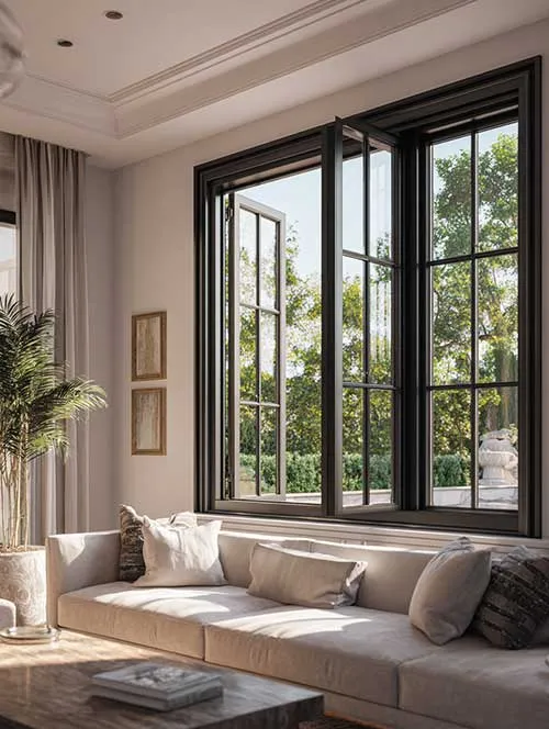 Large custom casement window
