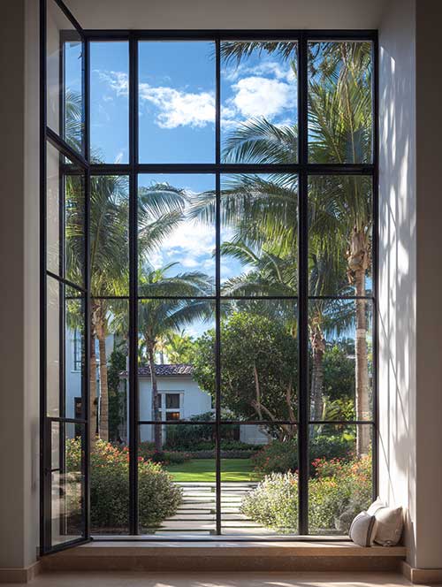 Large hight casement window