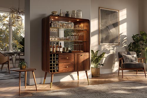 Mid-Century Bar Cabinet