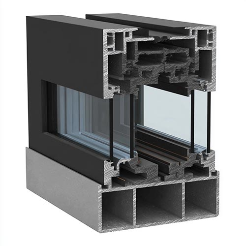 Thermally broken aluminum profiles
