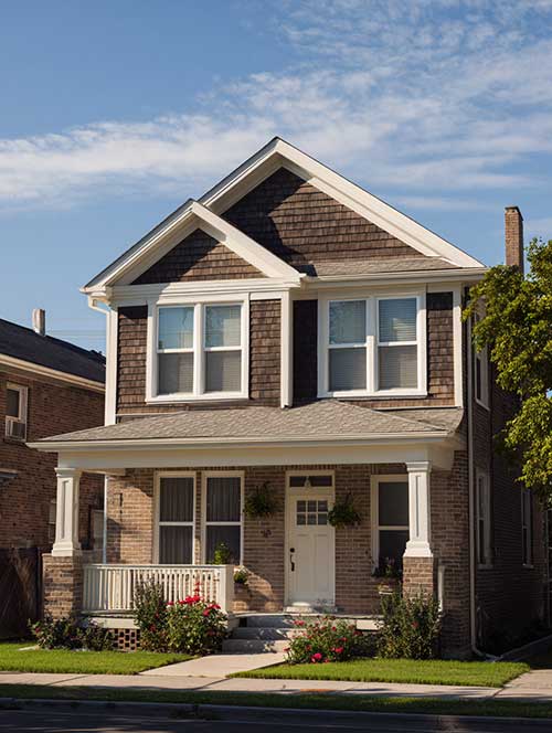Front Double-Hung Window