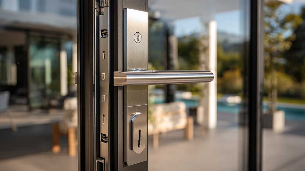 Aluminum window multipoint locking hardware and operating components