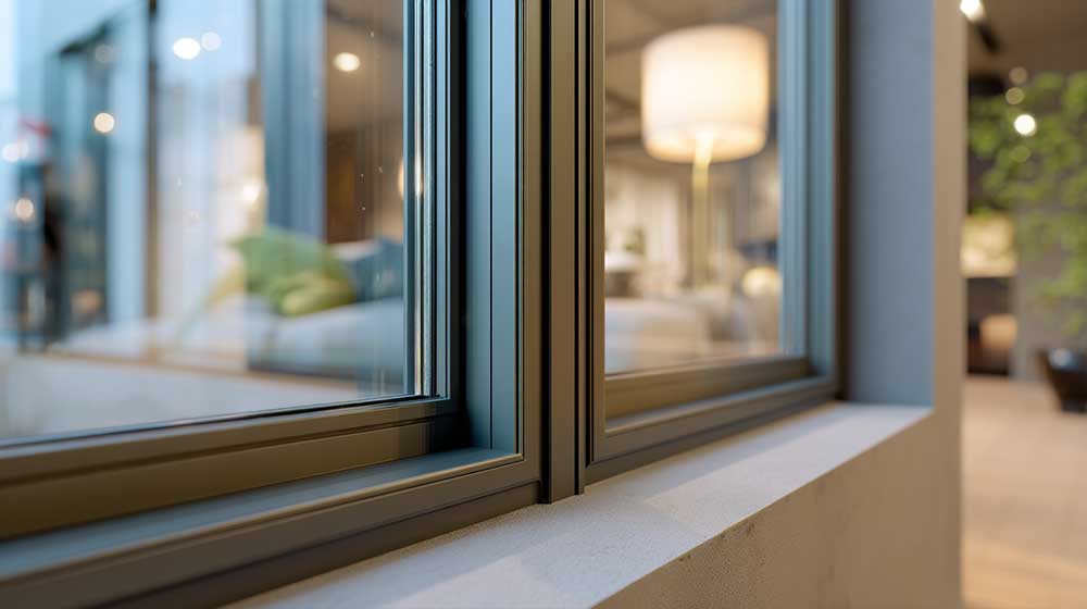 Thermal-break aluminum window profile and insulated frame system