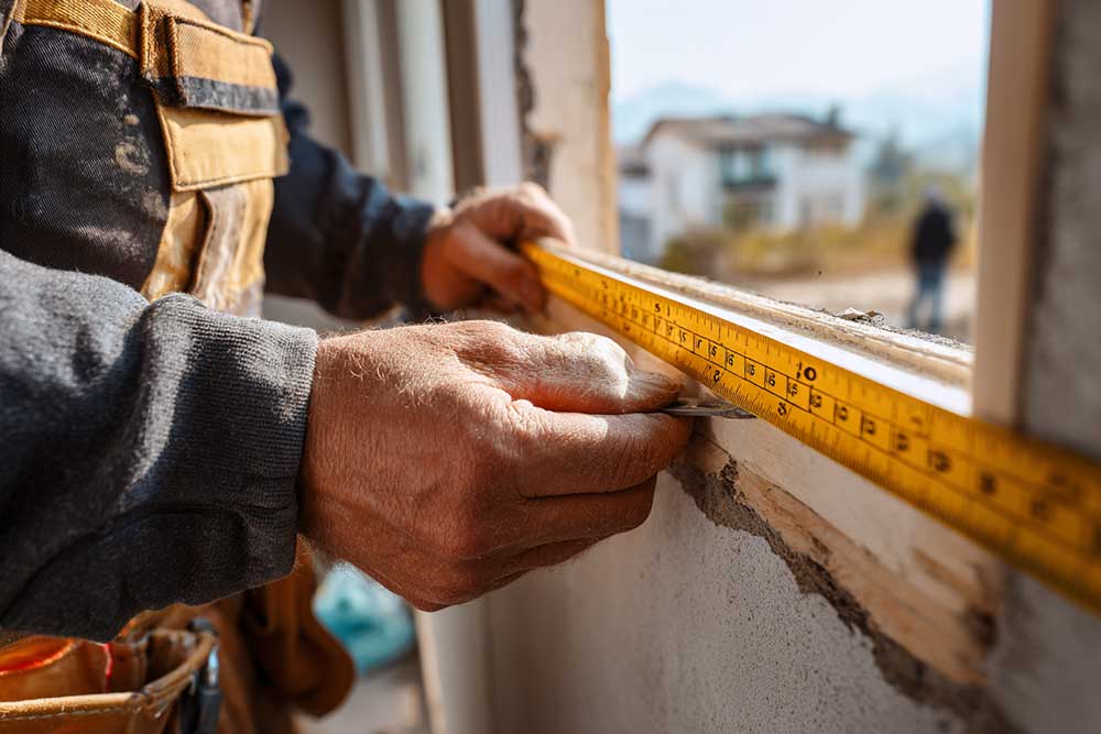 Measuring rough openings before ordering custom windows