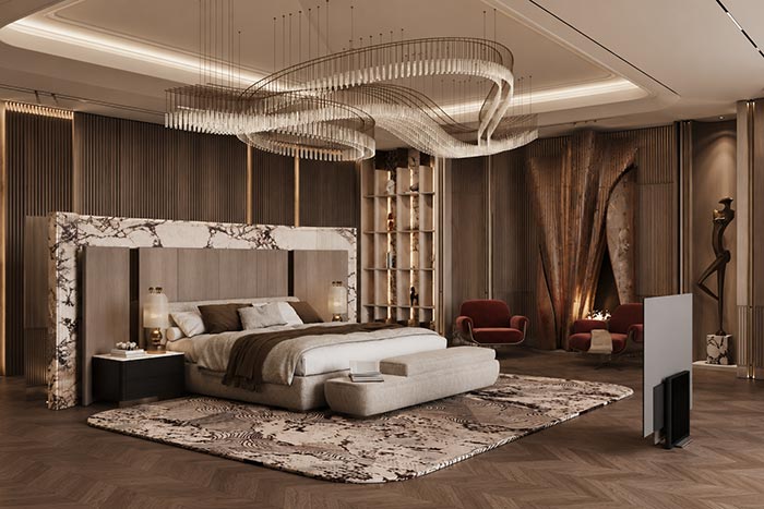 Bedroom wall panel design