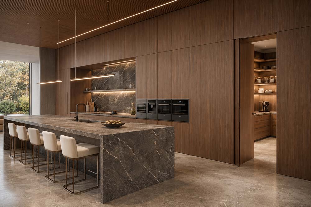 Kitchen Integrated Door Wall Cabinetry System