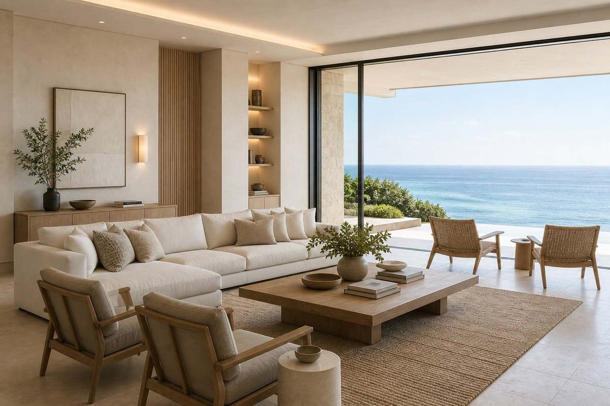 Luxury coastal interior design