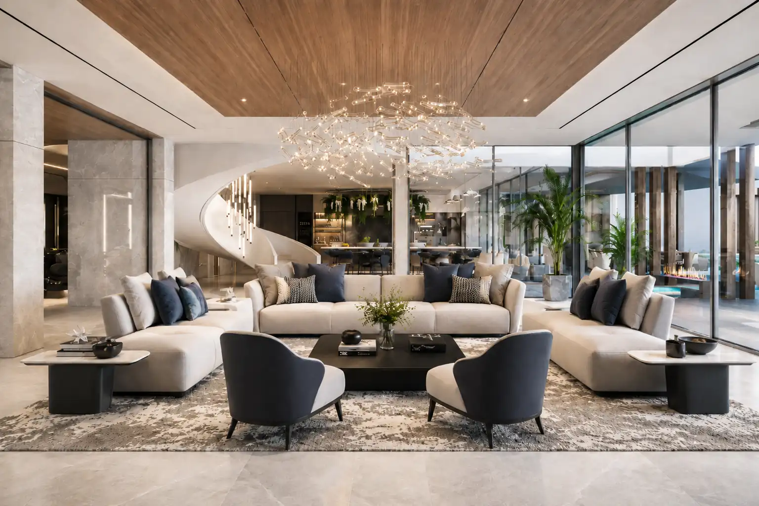 Luxury modern living room
