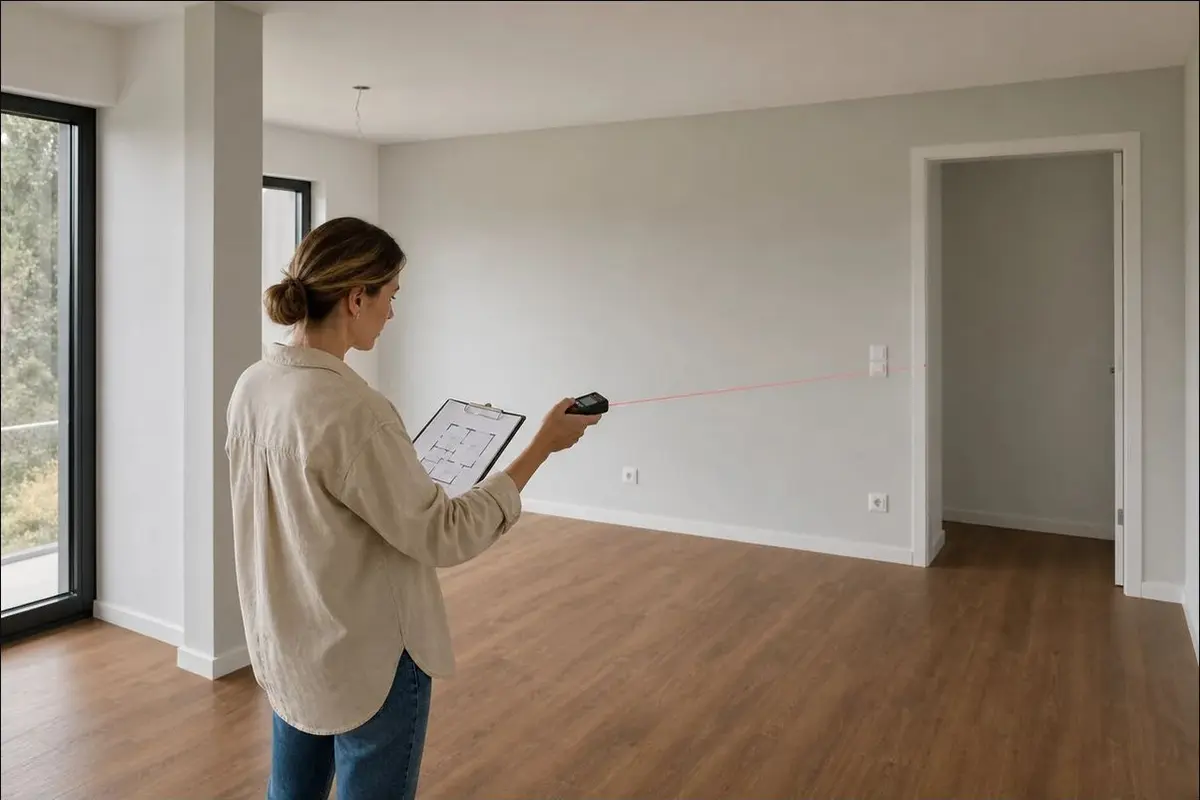 On-site room measurements for an accurate virtual interior design