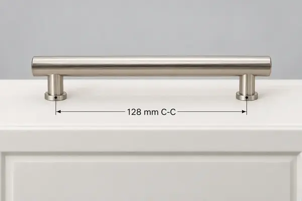 128 mm center-to-center cabinet pull measurement