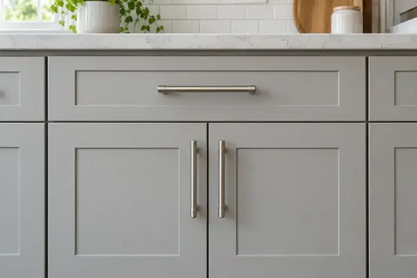 Correct pull placement on Shaker cabinet doors and drawers