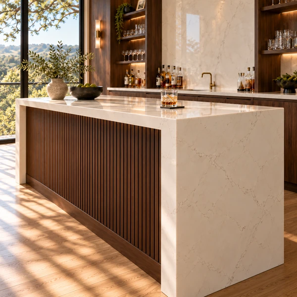 Quartz bar large side panel