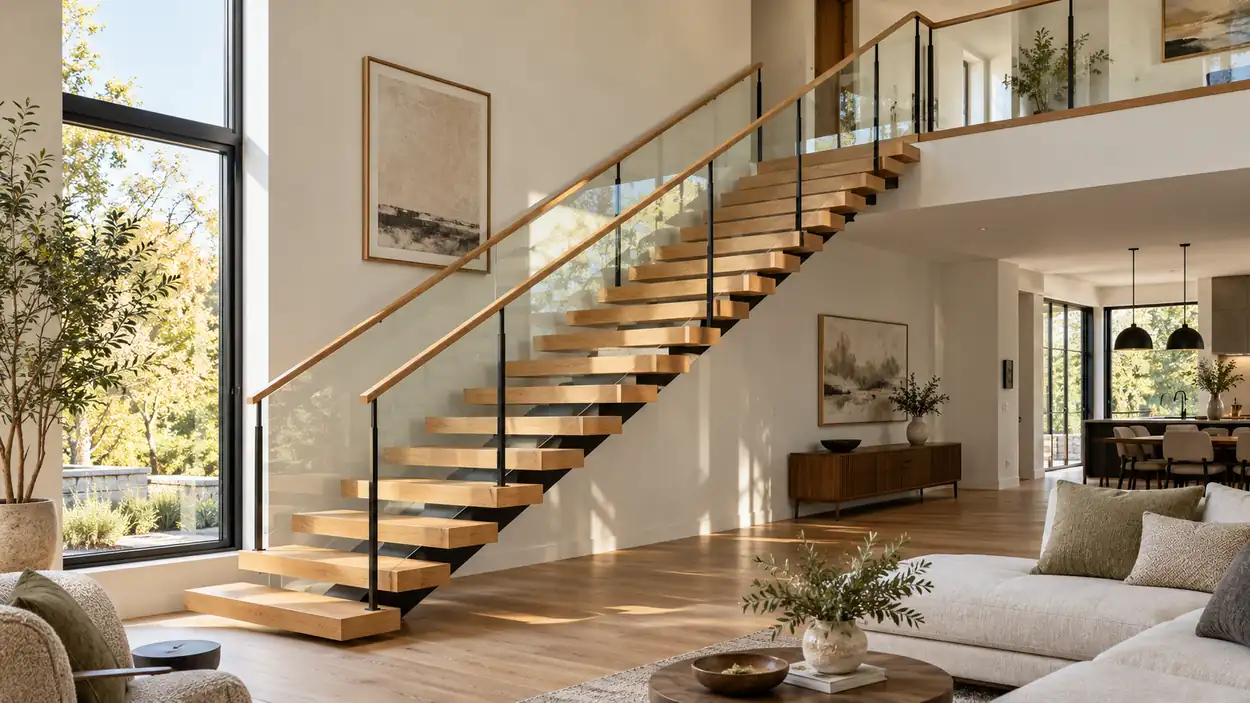 Floating Stairs vs Traditional Closed Staircase: Design, Cost & Structural Reality for US Homes