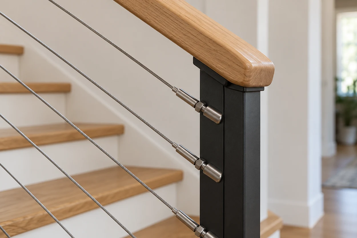 Glass Railing vs Cable Railing vs Metal Railing: Which Stair Railing for Your Home?