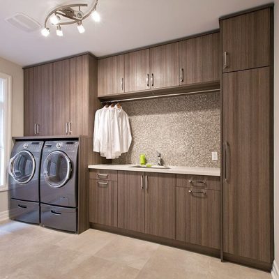 modern laundry room cabinets​