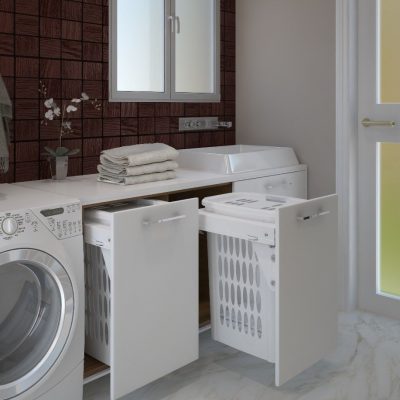 pull out laundry cabinet​